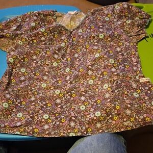 UA Scrubs Floral Print Top